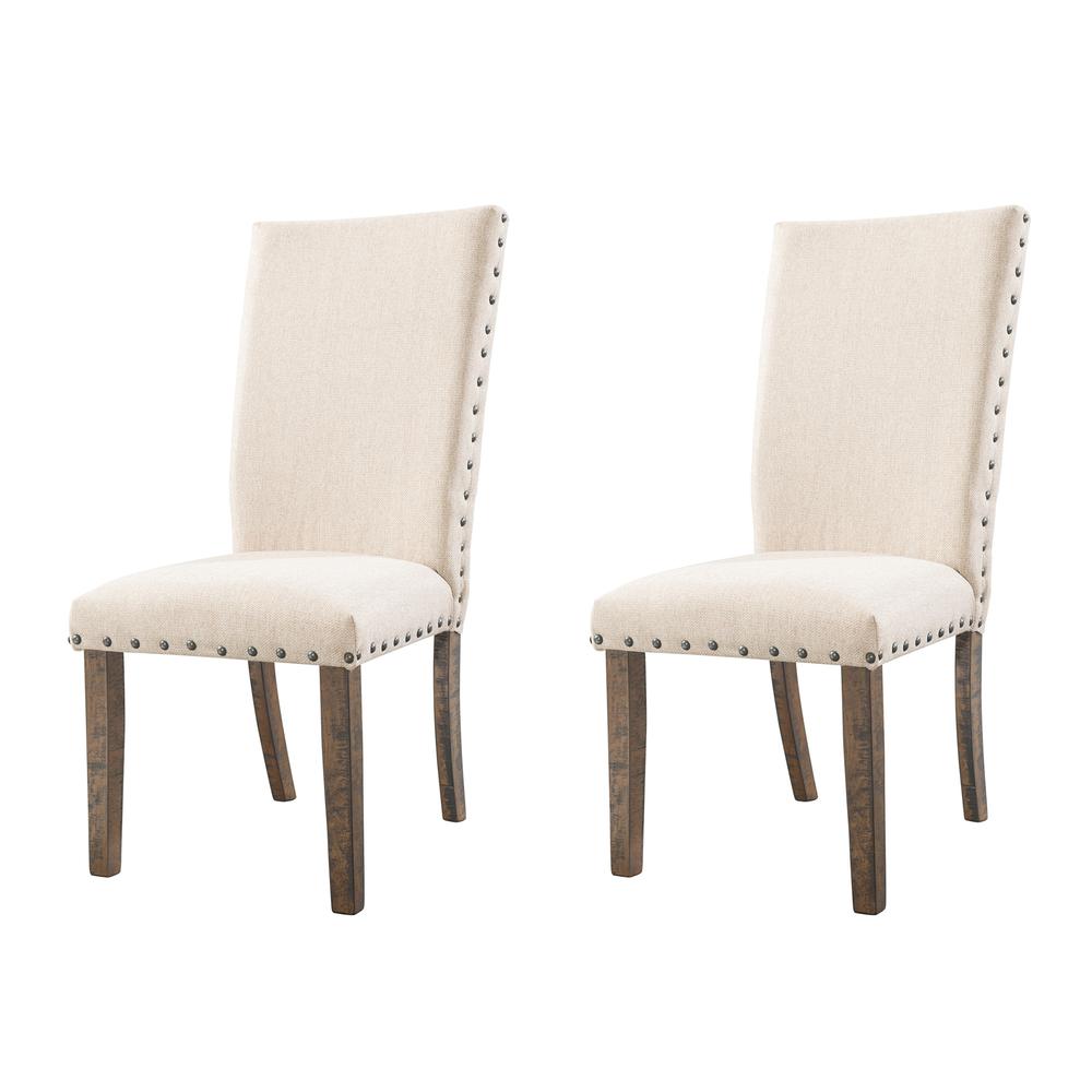 Dex 6PC Dining Set-Table, 4 Upholstered Side Chairs & Bench