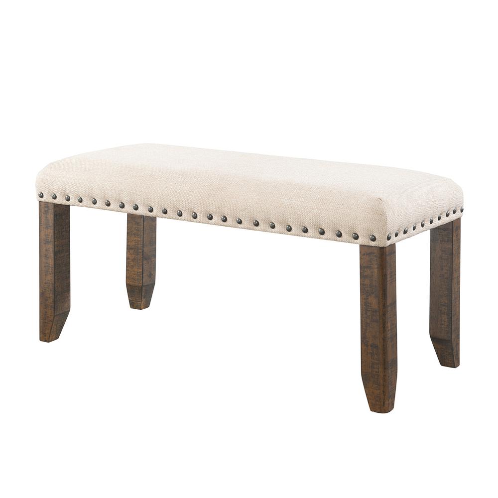 Dex 6PC Dining Set-Table, 4 Upholstered Side Chairs & Bench
