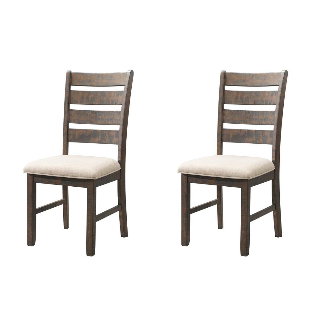 Dex 7PC Dining Set- Table, 6 Ladder Side Chairs