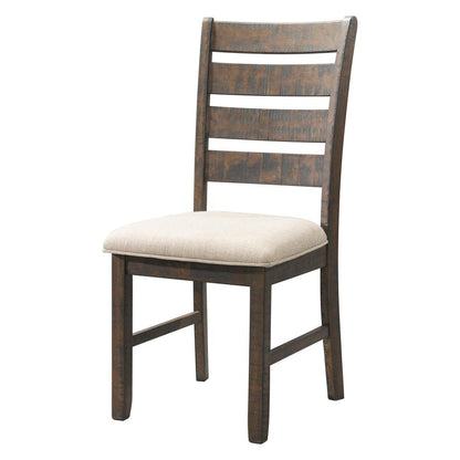 Dex 7PC Dining Set- Table, 6 Ladder Side Chairs