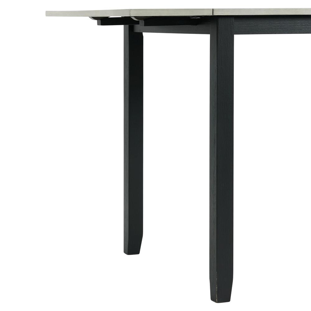 Tuttle 3PC Drop Leaf Dining Set in Gray-Table & Two Chairs