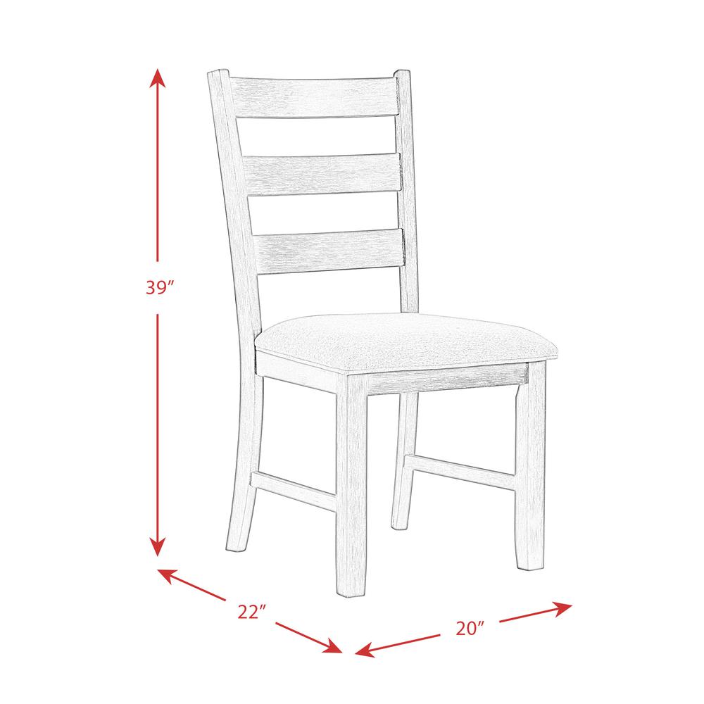 Tuttle 3PC Drop Leaf Dining Set in Gray-Table & Two Chairs