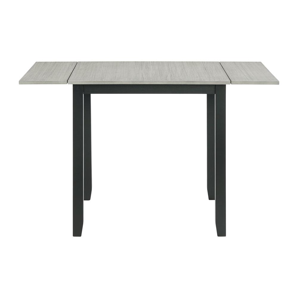 Tuttle 3PC Drop Leaf Dining Set in Gray-Table & Two Chairs