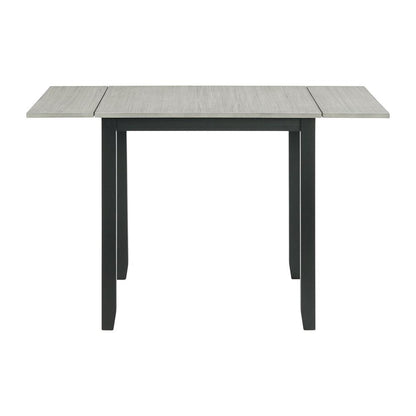 Tuttle 3PC Drop Leaf Dining Set in Gray-Table & Two Chairs