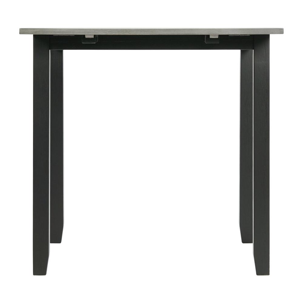 Tuttle 3PC Drop Leaf Dining Set in Gray-Table & Two Chairs
