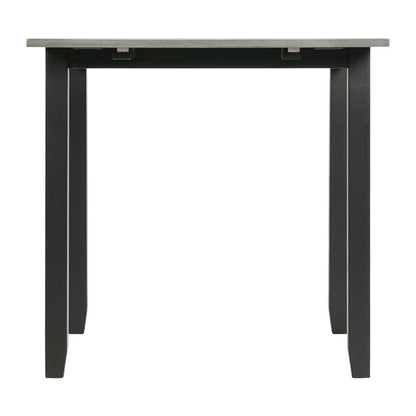 Tuttle 3PC Drop Leaf Dining Set in Gray-Table & Two Chairs