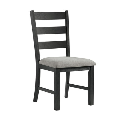 Tuttle 3PC Drop Leaf Dining Set in Gray-Table & Two Chairs