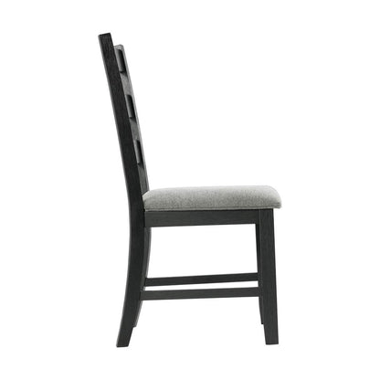 Tuttle 3PC Drop Leaf Dining Set in Gray-Table & Two Chairs