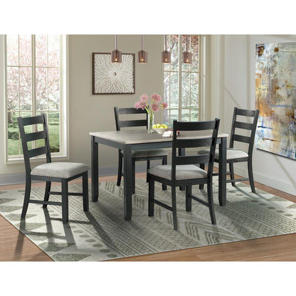Kona Gray 5PC Dining Set-Table & Four Chairs