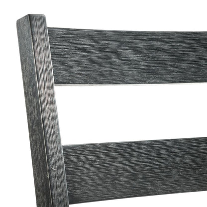 Kona Gray 6PC Dining Set-Table, Four Chairs & Bench