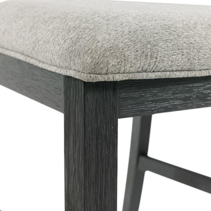 Kona Gray 6PC Dining Set-Table, Four Chairs & Bench