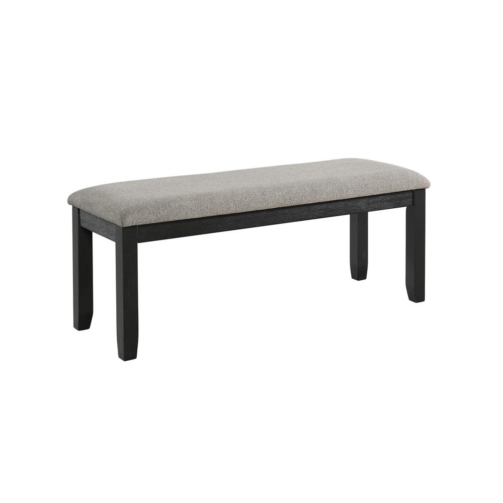 Kona Gray 6PC Dining Set-Table, Four Chairs & Bench
