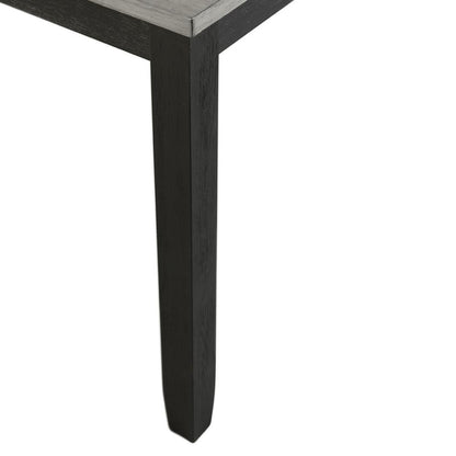 Kona Gray 6PC Dining Set-Table, Four Chairs & Bench