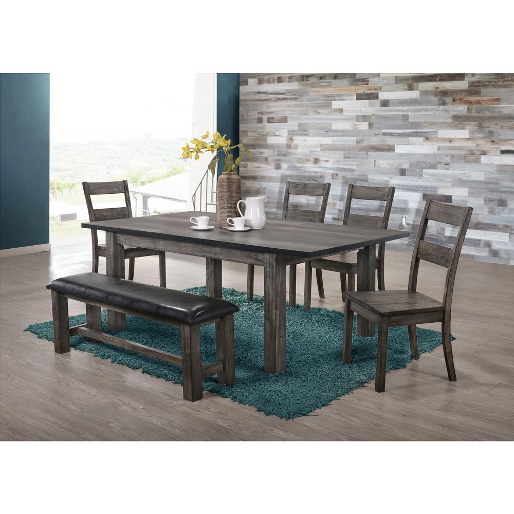 Grayson Bench w. PU Padded Seat