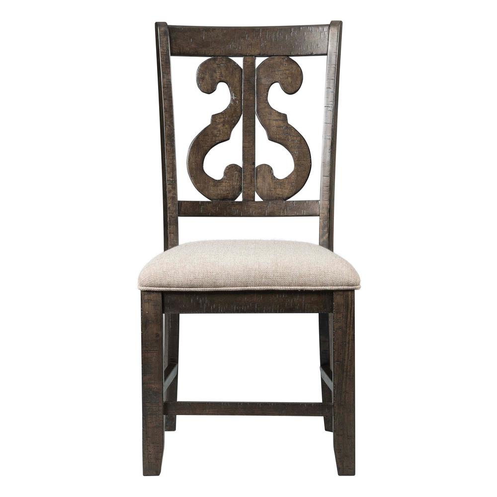 Stanford Wooden Swirl Back Side Chair Set