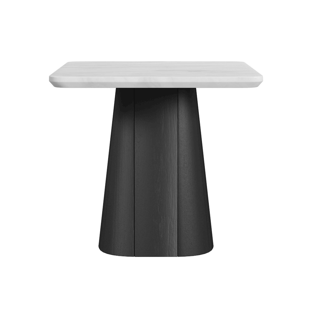 Yuri End Table in White and Black