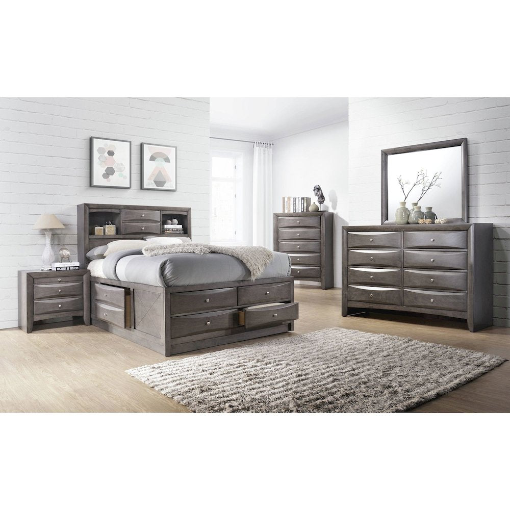 Madison Chest Grey 5Drawer (Sturdy)