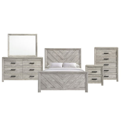 Ashford Full Panel 5PC Bedroom Set in White