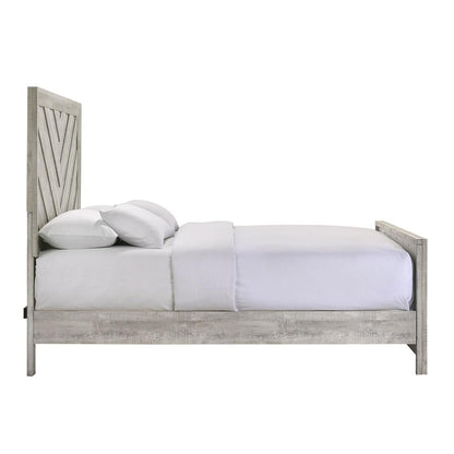 Keely Full Panel Bed in White