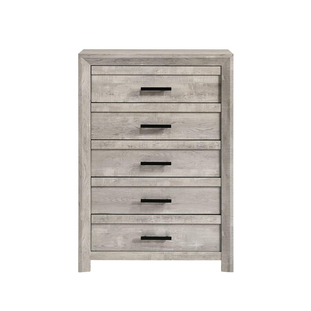 Keely 5-Drawer Chest in White