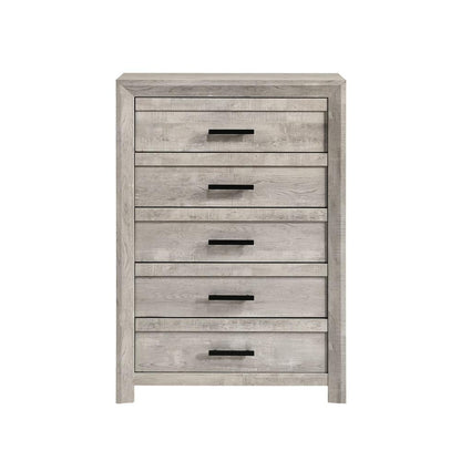 Keely 5-Drawer Chest in White