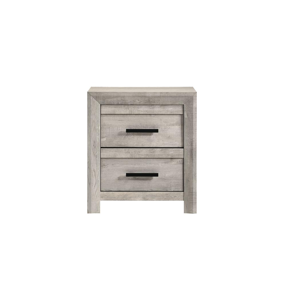 Keely 2-Drawer Nightstand in White