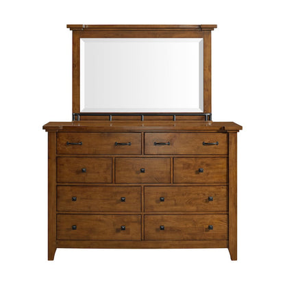 Joseph Dresser & Mirror Set in Chestnut