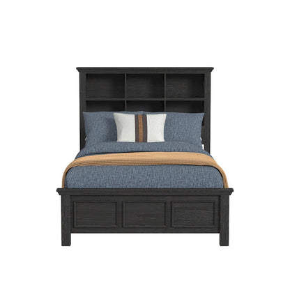 Hampton Kids Full Bookcase Bed in Charcoal