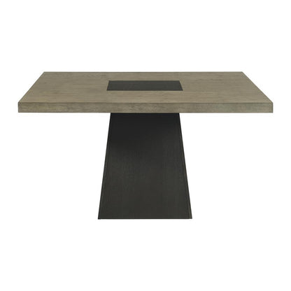 Rizzo Square Dining Table in Grey and Dark Espresso