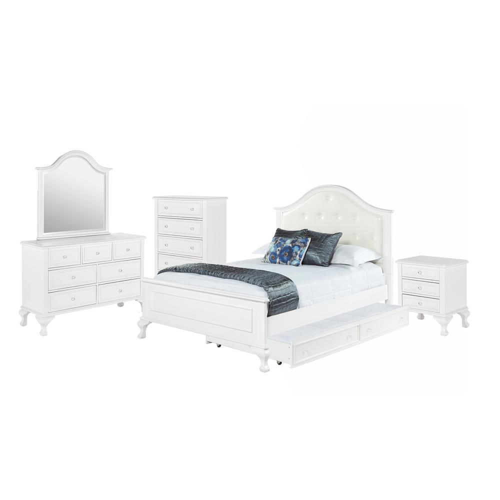 Jenna Full Panel w/ Trundle 5PC Bedroom Set