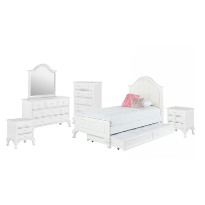 Jenna Twin Panel w/ Trundle 6PC Bedroom Set