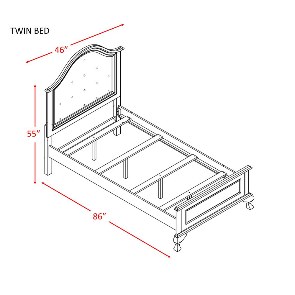 Jenna Twin Panel w/ Trundle 6PC Bedroom Set