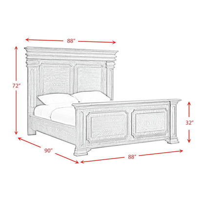 Paterson  King 5PC Bedroom Set in Grey