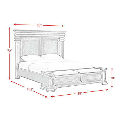 Paterson  King Storage 5PC Bedroom Set in Grey