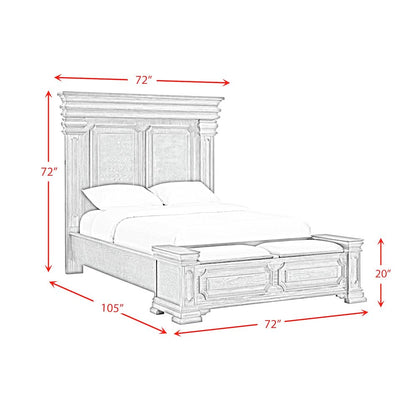 Paterson  Queen Storage 5PC Bedroom Set in Grey