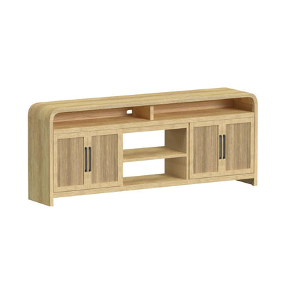 Woodridge 82" TV Console without Fireplace Insert in Natural