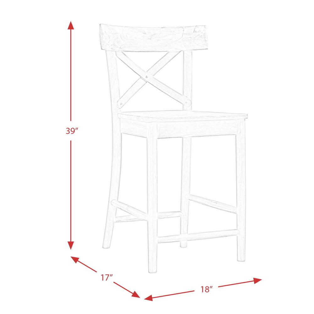 Keaton Round Counter Height 5PC Dining Set-Table and Four Stools