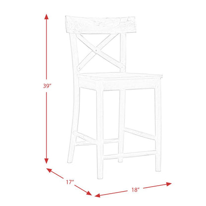 Keaton Round Counter Height 5PC Dining Set-Table and Four Stools