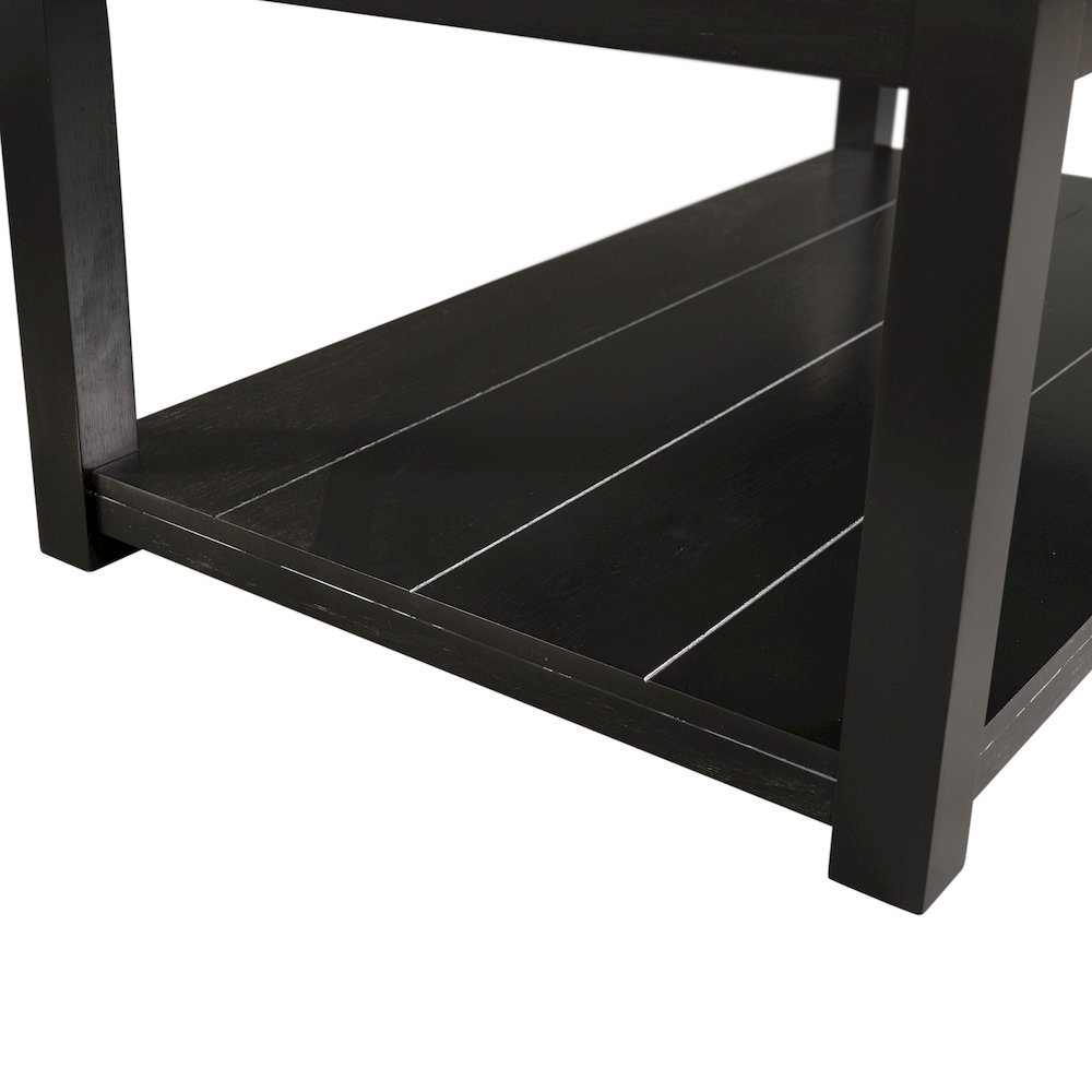 Evie w/ White Top - Rectangular Coffee Table W/Casters