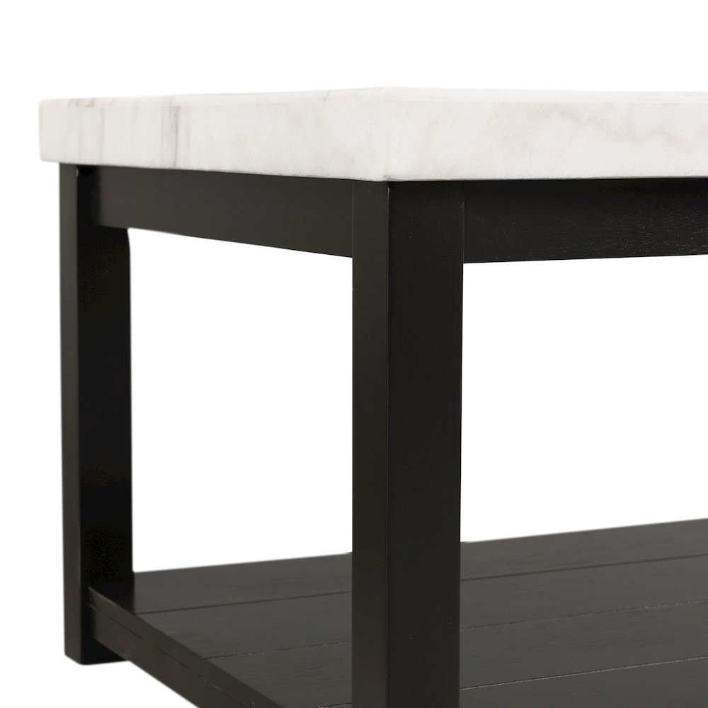Evie w/ White Top - Rectangular Coffee Table W/Casters