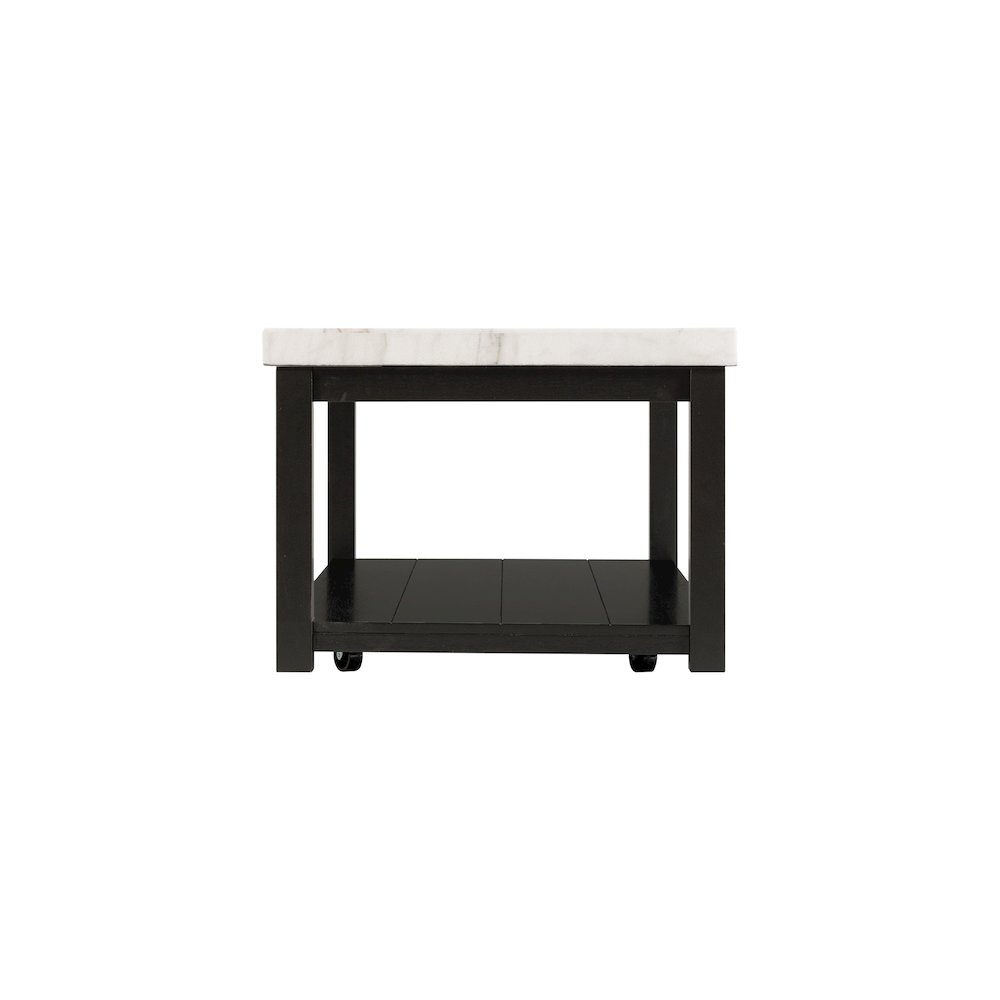Evie w/ White Top - Rectangular Coffee Table W/Casters