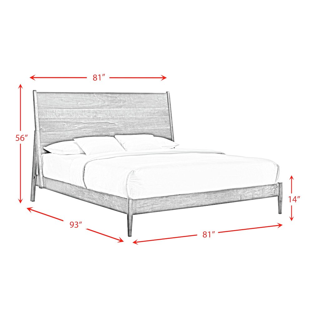 Zuma King 5PC Bedroom Set in Walnut
