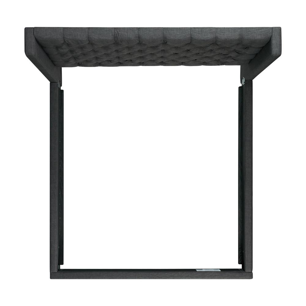 Arden King Tufted Upholstered Bed in Charcoal