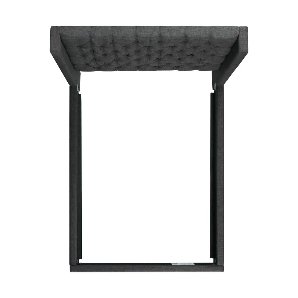 Arden Queen Tufted Upholstered Bed in Charcoal