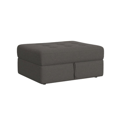 Options One Storage Ottoman in Palmer Plus Ash