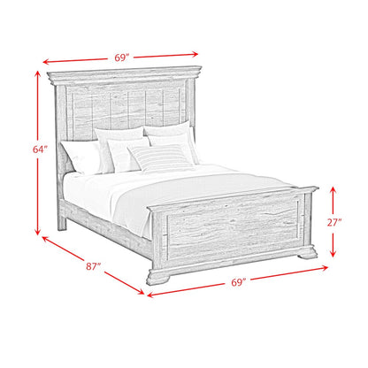 Park Ridge Queen Panel 5PC Bedroom Set in Charcoal