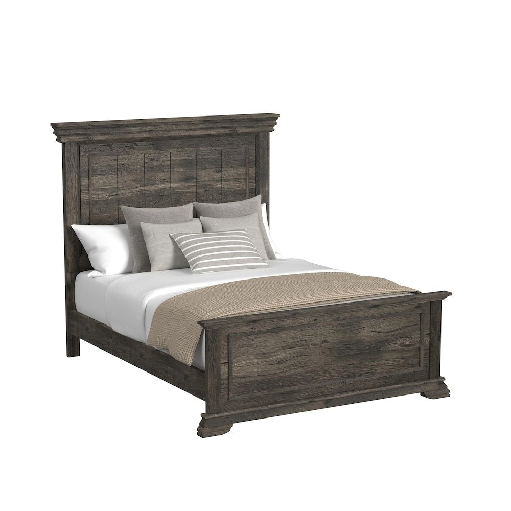 Park Ridge Queen Panel 5PC Bedroom Set in Charcoal