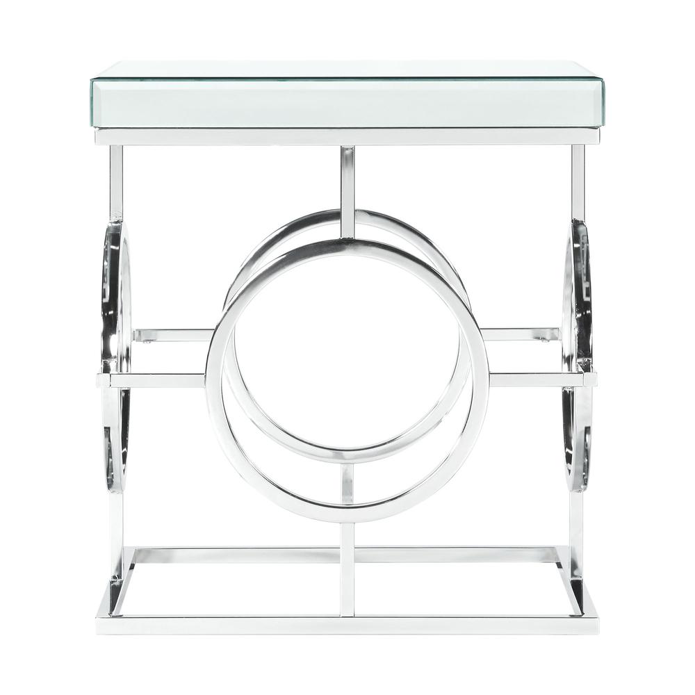 Katie Square Mirrored End Table