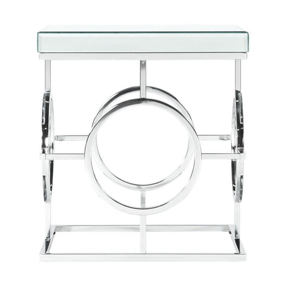 Katie Square Mirrored End Table