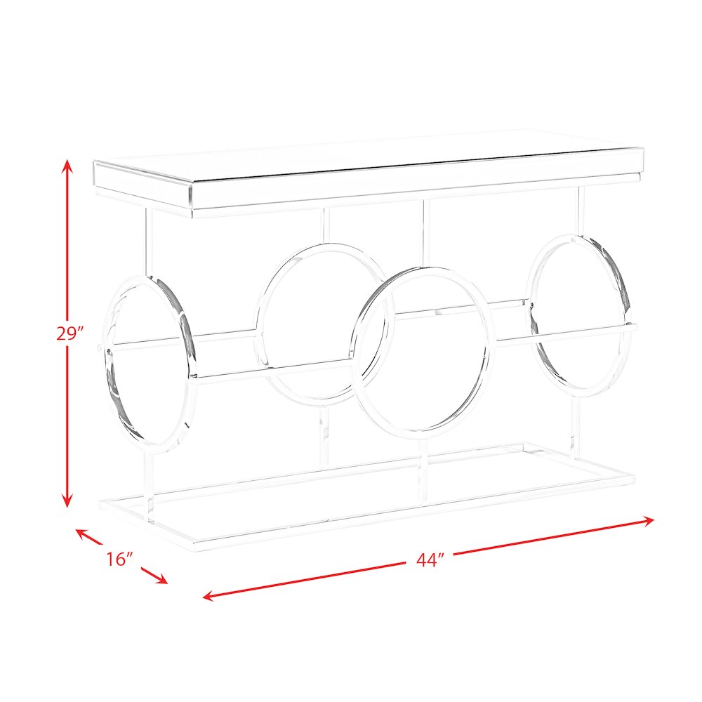 Katie Rectangle Mirrored Sofa Table